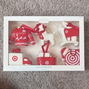 Target Wondershop Festive Red and White Christmas Ornament Collection